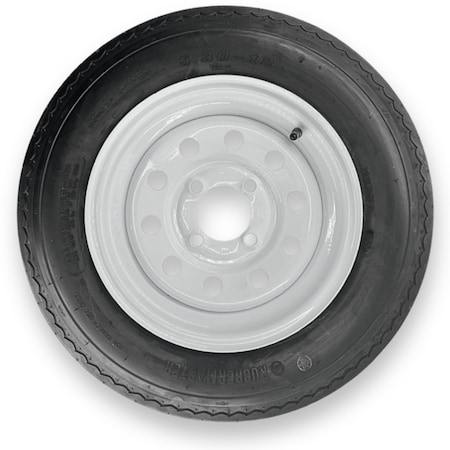 Rubbermaster - Steel Master Rubbermaster 5.30-12 6 Ply Highway Rib Tire and 4 on 4 Modular Wheel Assembly 599430